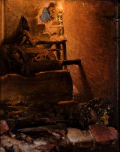 O interior do túmulo de Kazimierz o Grande de Jan Matejko