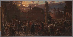 Partida dos estudantes de Cracóvia no ano de 1549 de Jan Matejko