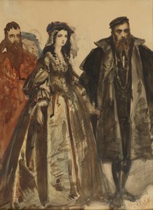 Sigismundo Augusto e Bárbara de Jan Matejko