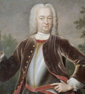 Holandês: Gustaaf Willem barão van Imhoff (1705-50). Governador-Geral (1743-50) Retrato de Gustaaf Willem, Barão van Imhoff, Governador-Geral da Companhia Holandesa das Índias Orientais de Jan Maurits Quinkhard
