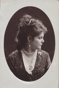 Retrato da pianista e compositora Sophie Menter 1846-1918, 1893. de Jan Mieczkowski