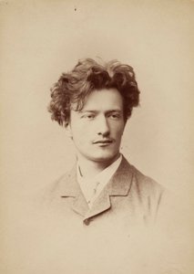 Retrato do compositor Ignacy Jan Paderewski 1860-1941, ca. 1883. de Jan Mieczkowski