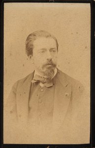 Retrato do violinista e compositor Henryk Wieniawski 1835-1880. de Jan Mieczkowski