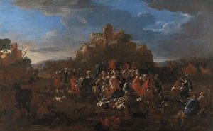 Charles Emmanuel II, duque de Savoy e Françoise Madeleine dOrléans na corte real