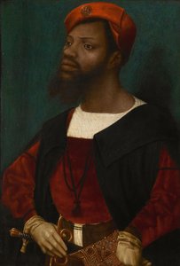 Retrato de um homem africano, ca 1530 de Jan Mostaert