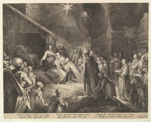A Adoração dos Reis Magos, ca. 1625. de Jan Muller