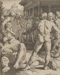A luta entre Ulisses e Irus, c. 1590
