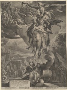 A Apoteose das Artes de Jan Muller, after Bartholomaeus Spranger