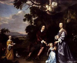 Pieter van der Graaff, sua esposa e filhas