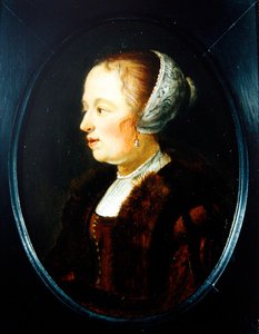 A Portrait of a Woman (óleo sobre painel)
