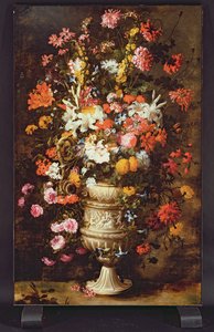 Flores em um Vaso Figurado (óleo sobre tela) de Jan Peeter Brueghel