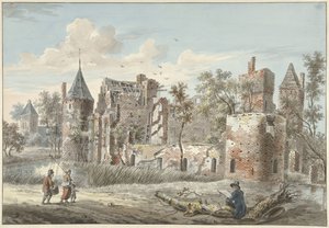 Ruínas da Huis ter Haar perto de Maarssen de Jan Philip Reuthel jr.