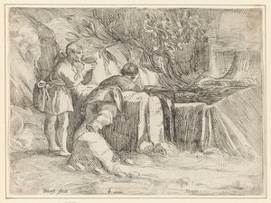 Dois homens em um poço de Jan Philipsz. van Bouckhorst