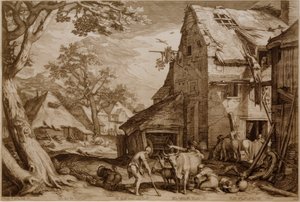 O filho pródigo como pastor de porcos de Jan Pietersz Saenredam