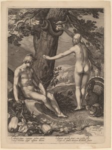 Tentação do Homem de Jan Pietersz Saenredam after Abraham Bloemaert