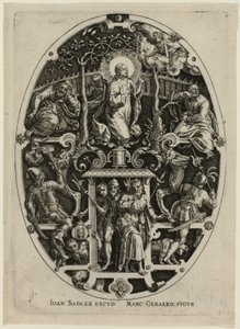 Agonia no Jardim, da Paixão de Cristo de Jan Sadeler I