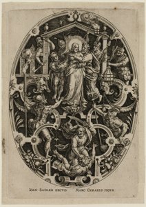 Traição de Cristo, da Paixão de Cristo de Jan Sadeler I
