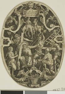 Carregando a Cruz, da Paixão de Cristo de Jan Sadeler I