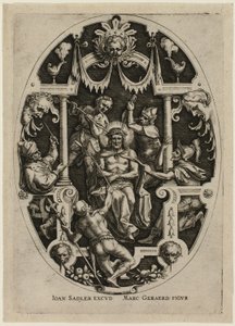 Coroação de espinhos, da Paixão de Cristo de Jan Sadeler I