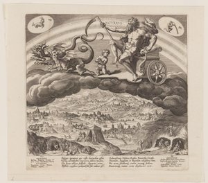 Saturnus, de Os Sete Planetas de Jan Sadeler I