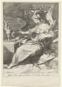 Allegorie op de vergankelijkheid (Vanity) Vaidade, vaidade e toda vaidade (título no objeto) de Jan Saenredam