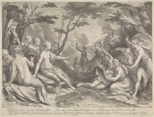 Diana descobre a gravidez de Callisto . de Jan Saenredam