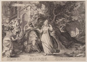 As virgens loucas perdem o encontro com Nosso Senhor, da Parábola das Virgens Sábias e Loucas de Jan Saenredam