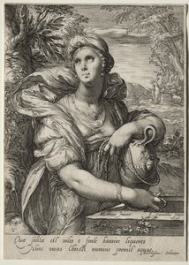 Heroínas do Novo Testamento: A Mulher de Samaria de Jan Saenredam