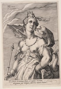 Juno, de Três Deusas de Jan Saenredam
