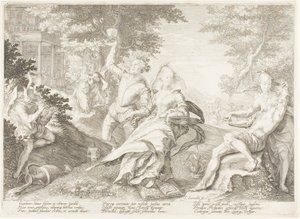 Placa Dois, de Cinco Virgens Sábias e Cinco Tolas de Jan Saenredam