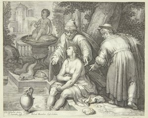 Susana e os anciãos de Jan Saenredam