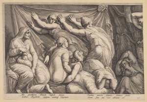 O Castigo de Niobe (Prato 1) de Jan Saenredam