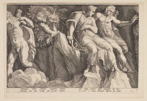 O castigo de Niobe (Prato 3) de Jan Saenredam