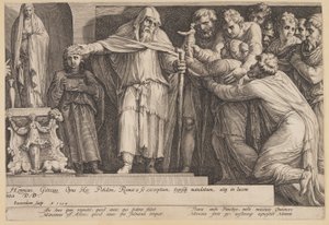 O castigo de Niobe (Prato 5) de Jan Saenredam
