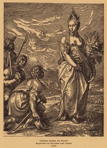 Veneração de Deméter (Ceres) (gravura) de Jan Saenredam