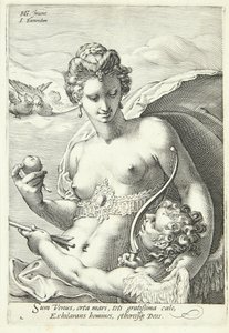 Vênus e Cupido de Jan Saenredam