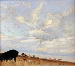 Paisagem (óleo a bordo)