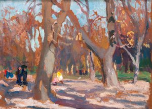 The Planty Park in Krakow, c.1903 (óleo sobre tela)