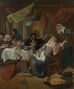 A Casa Dissoluta, ca. 1663-64. de Jan Havickszoon Steen