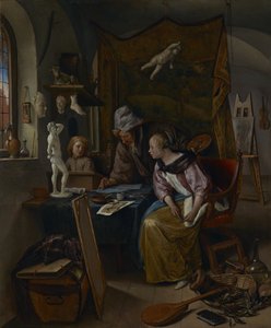A lição de desenho de Jan Steen