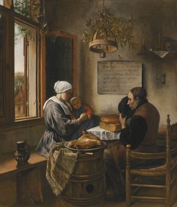 A oração antes da refeição de Jan Steen