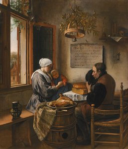 A oração antes da refeição de Jan Steen