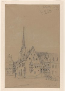 A Câmara Municipal, com o Roelant, de Halberstadt
