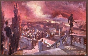 Incendie de Rome, Grande incêndio de Roma (cartão postal)