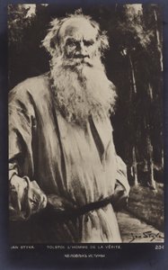 Leo Tolstoy (1828-1910), romancista russo, escritor de contos e dramaturgo