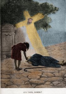 Quo vadis domina? (Capítulo XXIII) ilustração de JAN STYKA (1858-1925) para o romance "Quo Vadis" de Henryk Sienkiewicz.