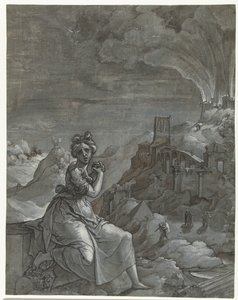 Cassandra lamenta a destruição de Tróia, 1550-55