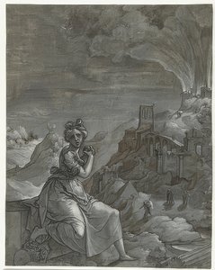 Cassandra lamenta a queda de Tróia. 1550-55