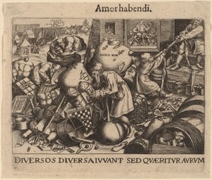 homem comum de Jan Theodor de Bry after Pieter Bruegel the Elder