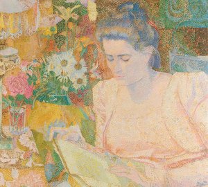 Retrato de Marie Jeanette de Lange. 1900 de Jan Toorop